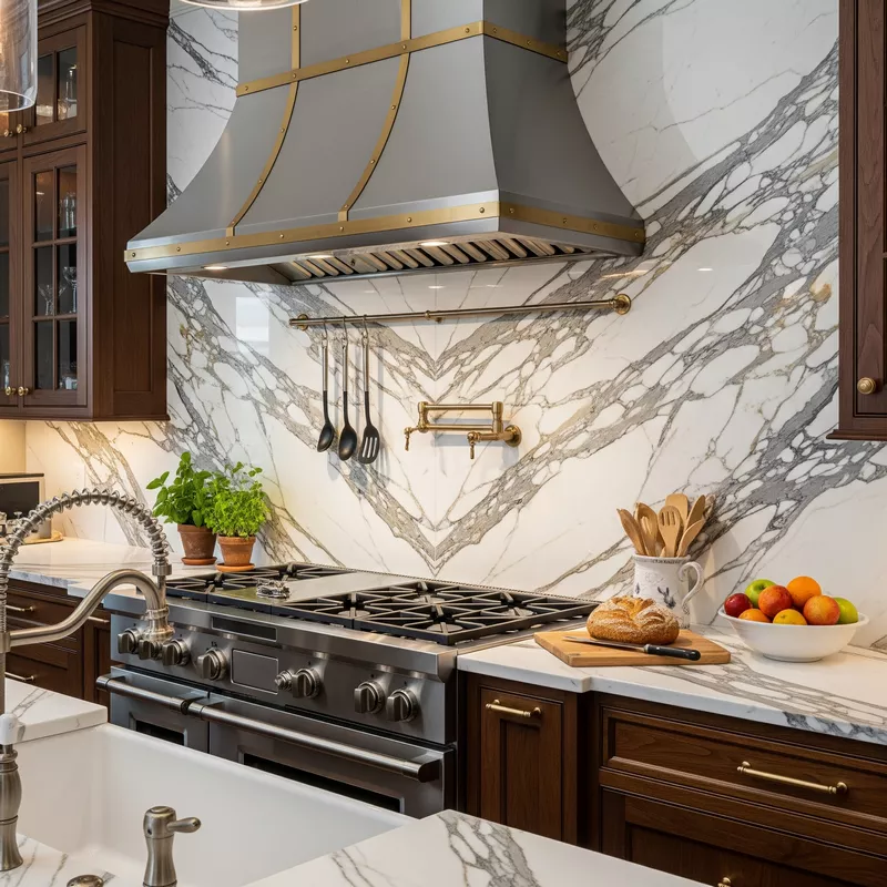 Backsplash marmer Calacatta Backsplash marmer Calacatta