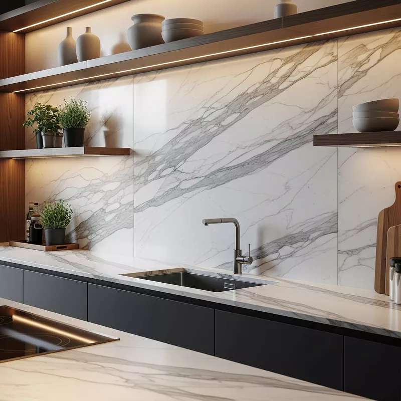 Backsplash marmer Carrara Backsplash marmer Carrara