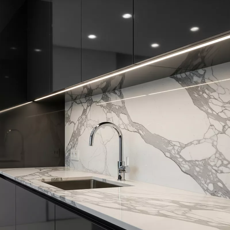 Backsplash marmer Statuario Backsplash marmer Statuario
