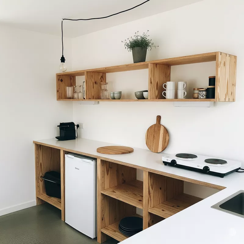 Dapur Minimalis Low Budget dengan Sentuhan Kayu Dapur Minimalis Low Budget dengan Sentuhan Kayu