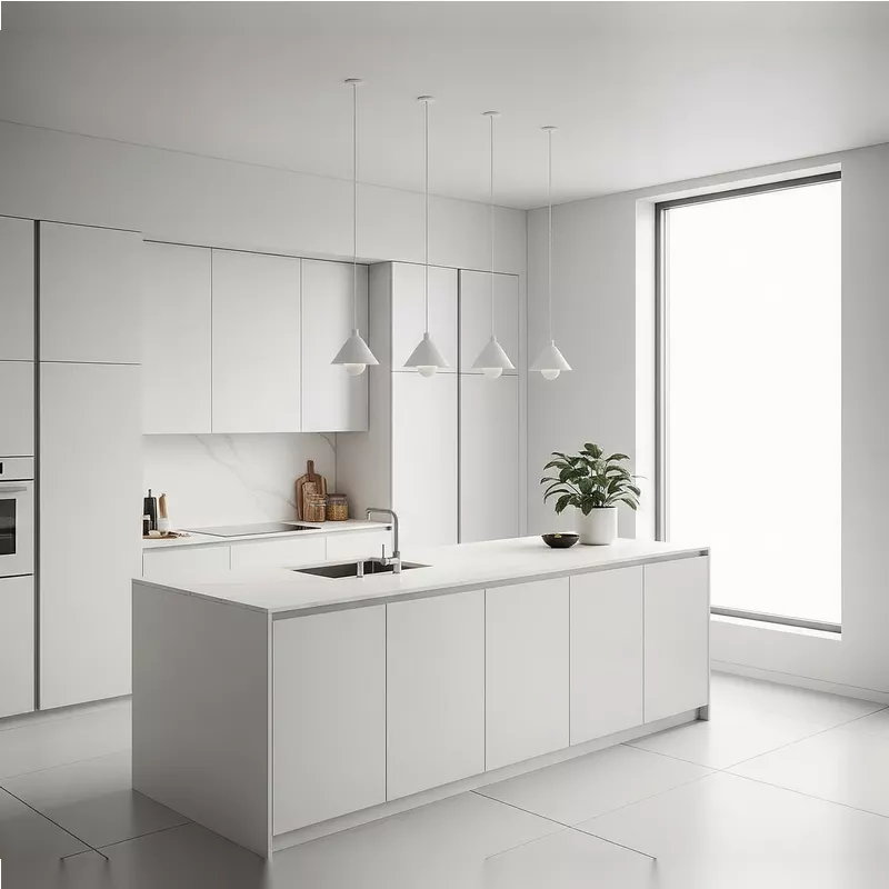 Dapur Minimalis Modern dengan Warna Putih Dapur Minimalis Modern dengan Warna Putih
