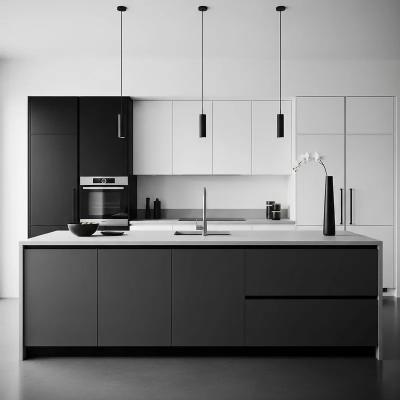Dapur Minimalis Monokrom: Elegan dan Timeless Dapur Minimalis Monokrom: Elegan dan Timeless