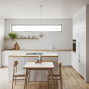 Dapur Minimalis Skandinavia: Cerah dan Lapang