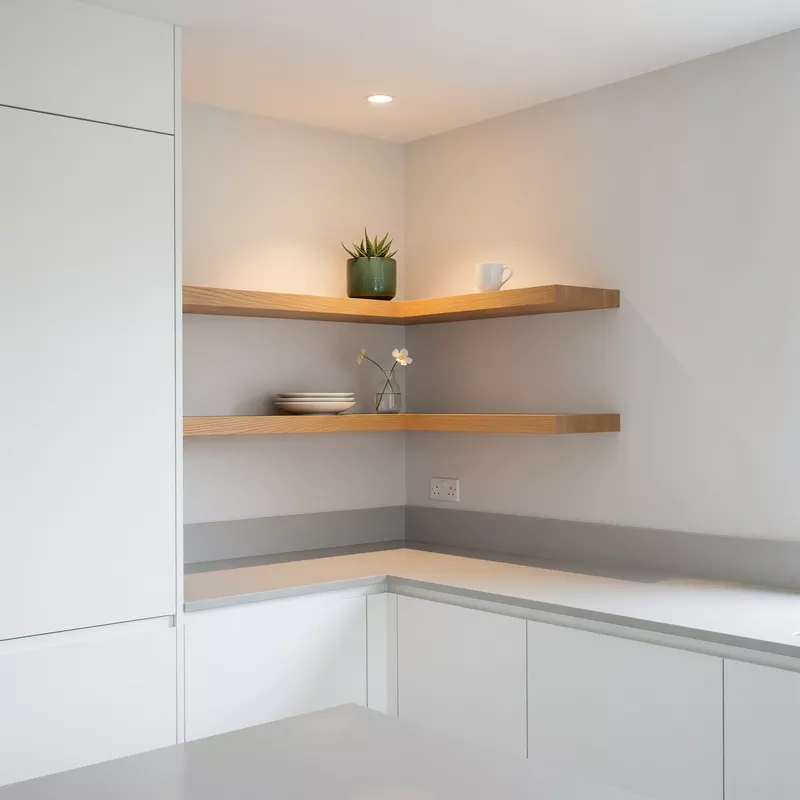 Dapur Minimalis dengan Rak Sudut Dapur Minimalis dengan Rak Sudut