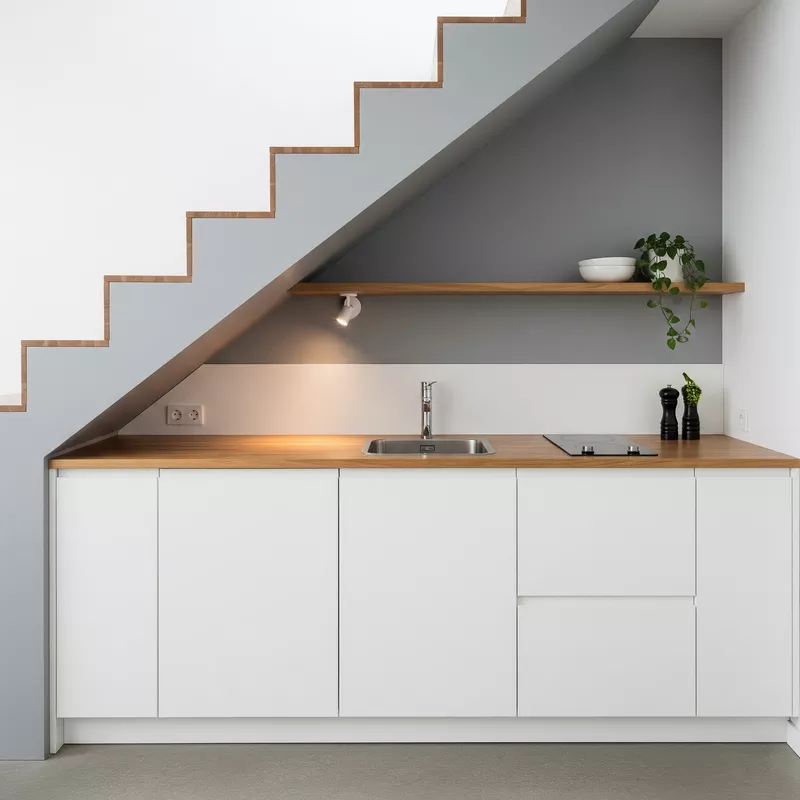 Dapur Minimalis di Bawah Tangga Dapur Minimalis di Bawah Tangga