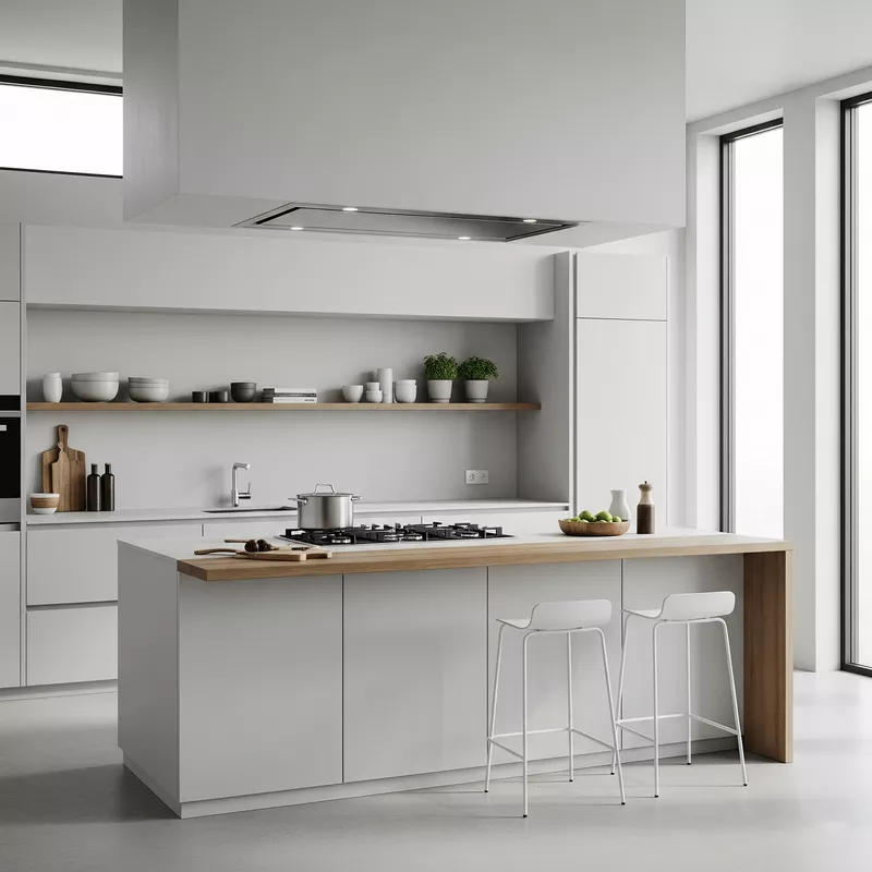 Dapur minimalis dengan ventilasi yang baik Dapur minimalis dengan ventilasi yang baik