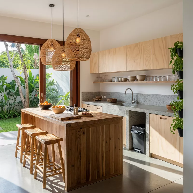 Dapur minimalis ramah lingkungan di Bali Dapur minimalis ramah lingkungan di Bali