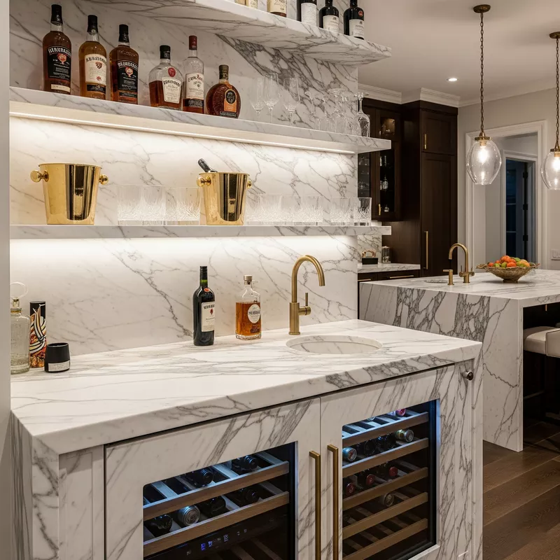 Mini Bar Dapur Marmer Mewah Mini Bar Dapur Marmer Mewah