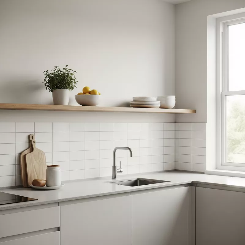 Rak dinding di dapur minimalis-jasa interior splusa.id Rak dinding di dapur minimalis-jasa interior splusa.id