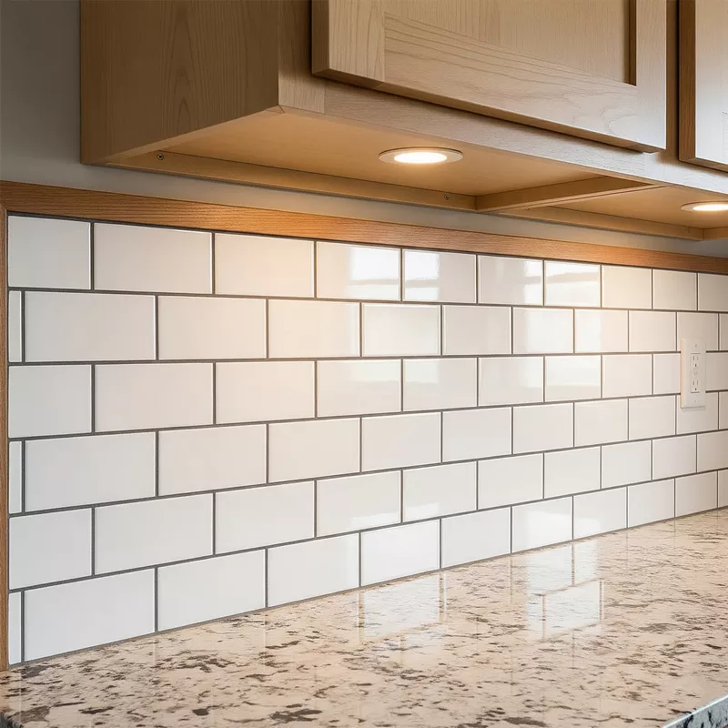 keramik subway, warna nat, backsplash dapur keramik subway, warna nat, backsplash dapur