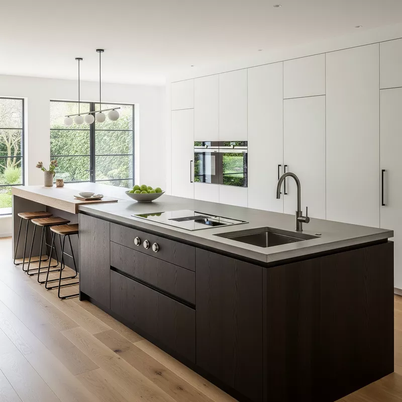 kitchen island besar, dapur minimalis luas kitchen island besar, dapur minimalis luas