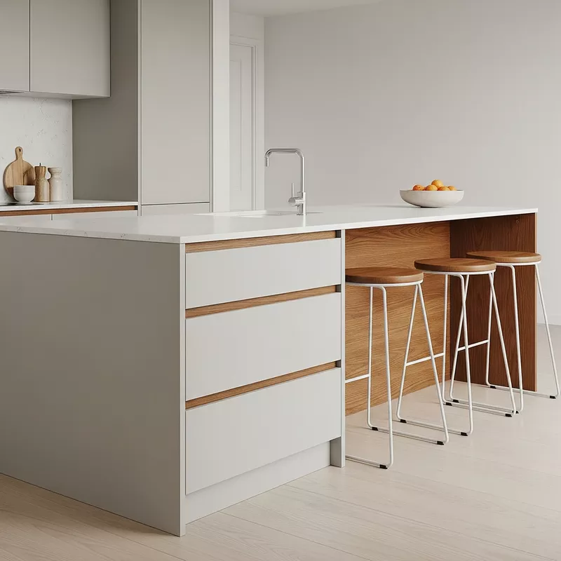 kitchen island minimalis klasik, aksen kayu kitchen island minimalis klasik, aksen kayu