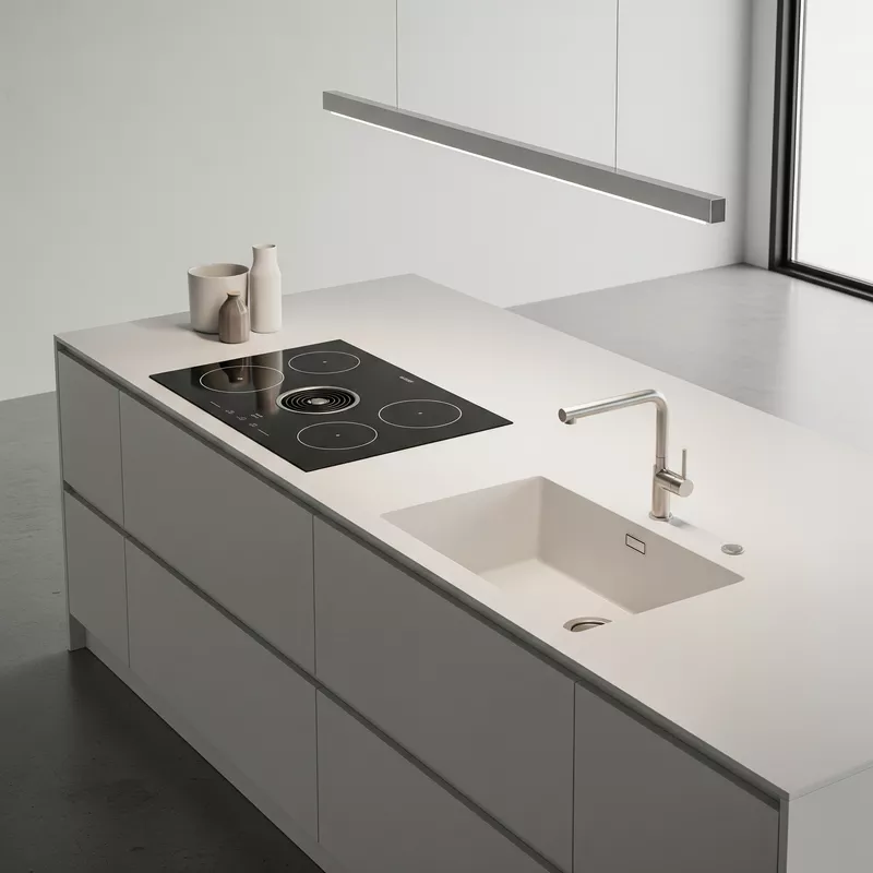 kitchen island minimalis modern, cooktop, sink kitchen island minimalis modern, cooktop, sink