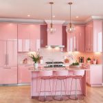 Contoh-contoh Kitchen Set dengan Warna Pink