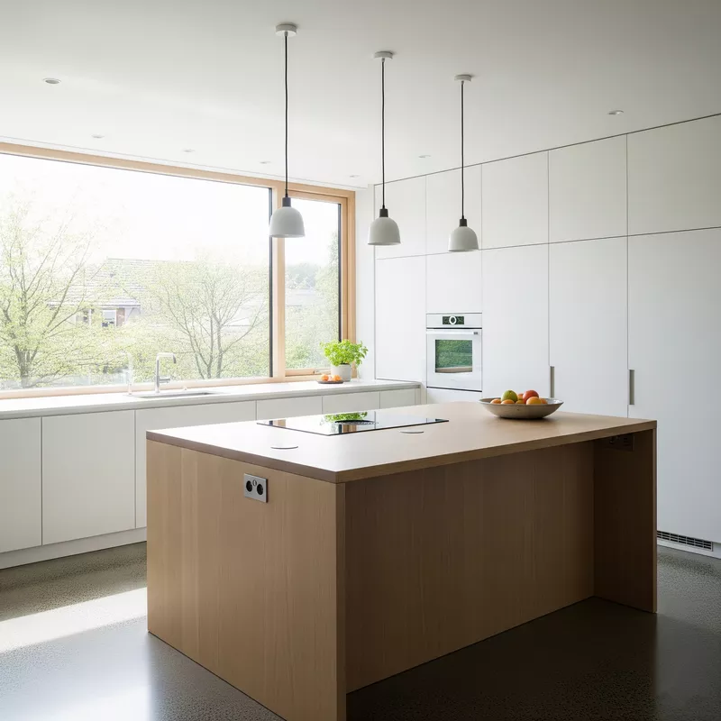 Dapur Minimalis dengan Pencahayaan Alami-jasa interior splusa.id Dapur Minimalis dengan Pencahayaan Alami-jasa interior splusa.id
