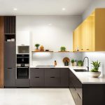 Dapur cantik minimalis modern dengan material ramah lingkungan dan elemen budaya lokal