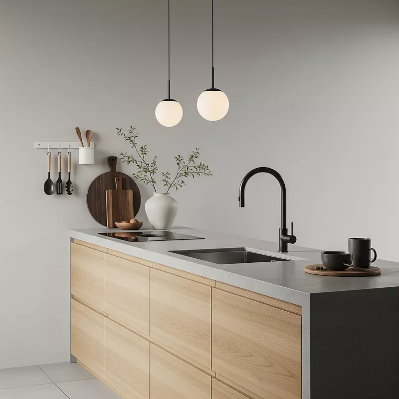 Dapur minimalis dengan aksesori modern yang stylish-jasa interior splusa.id Dapur minimalis dengan aksesori modern yang stylish-jasa interior splusa.id