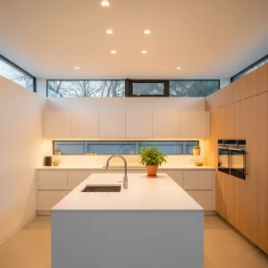 Dapur minimalis dengan pencahayaan yang baik-jasa interior splusa.id