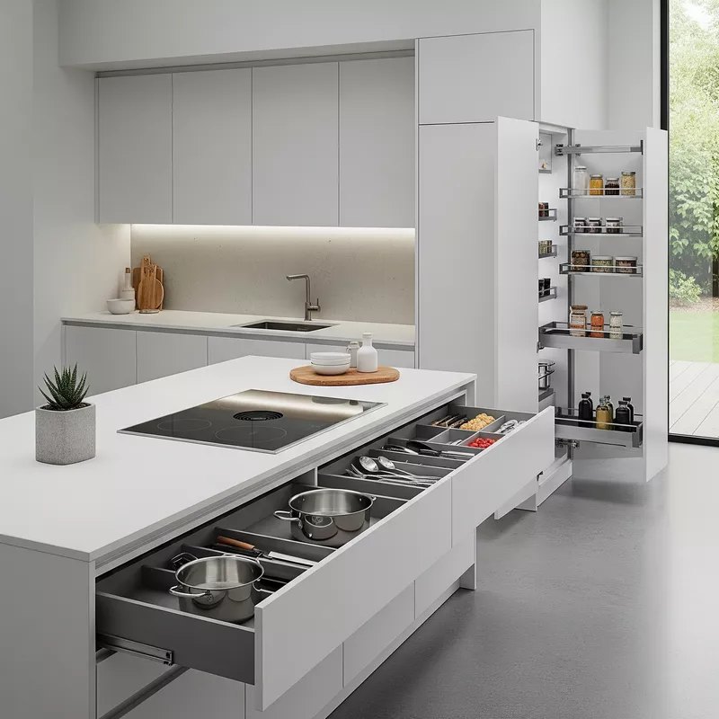 Dapur minimalis dengan penyimpanan yang cerdas-jasa interior splusa.id Dapur minimalis dengan penyimpanan yang cerdas-jasa interior splusa.id
