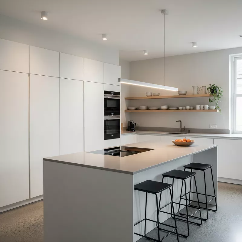 Dapur terbuka yang minimalis dan fungsional-jasa interior splusa.id Dapur terbuka yang minimalis dan fungsional-jasa interior splusa.id