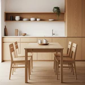 Furnitur Kayu Sederhana untuk Dapur Minimalis-jasa interior splusa.id