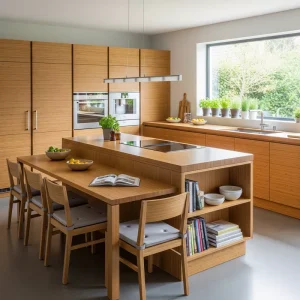 Furnitur dapur dari bambu yang modern dan fungsional-jasa interior splusa.id