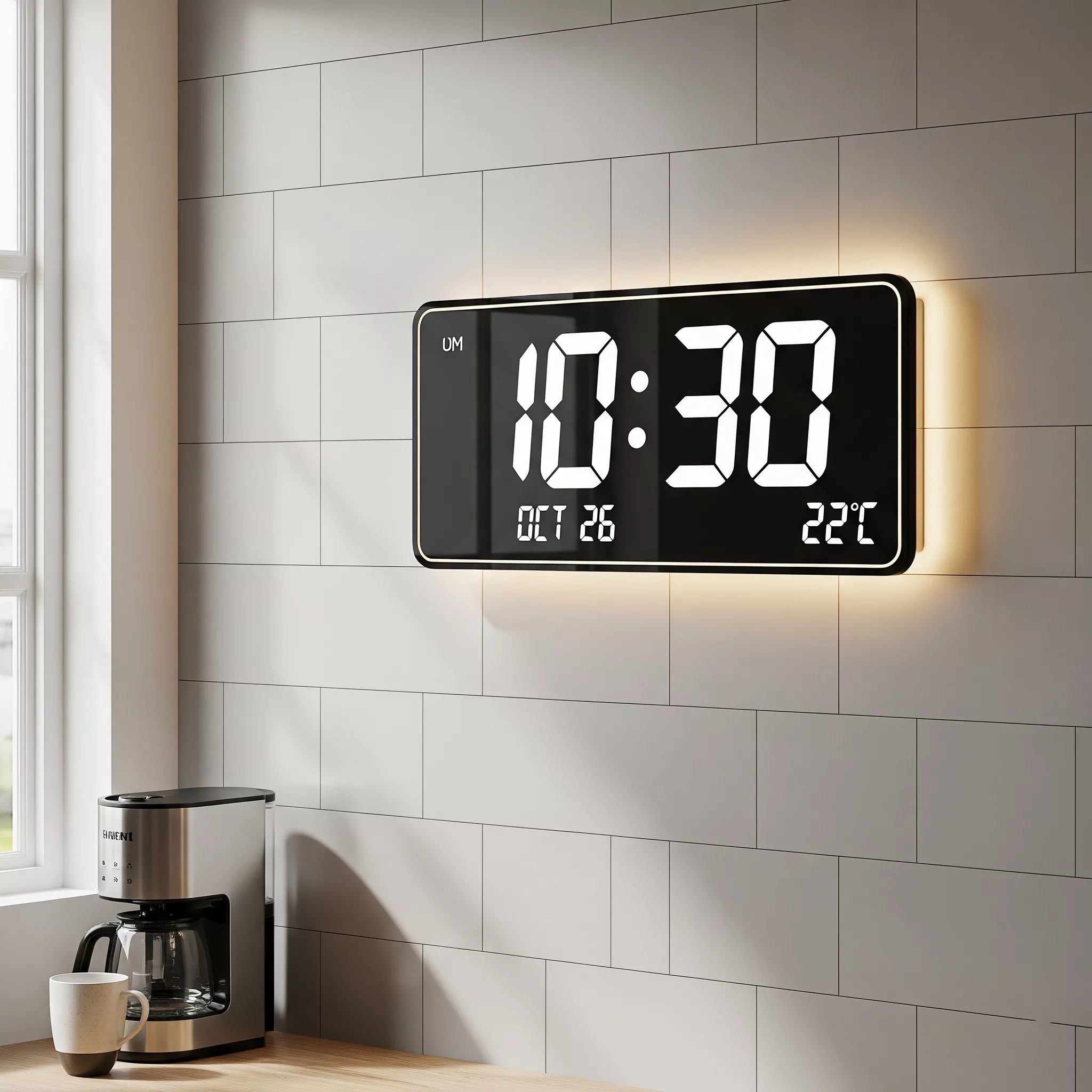 Jam dinding digital modern untuk dapur-jasa interior splusa.id Jam dinding digital modern untuk dapur-jasa interior splusa.id