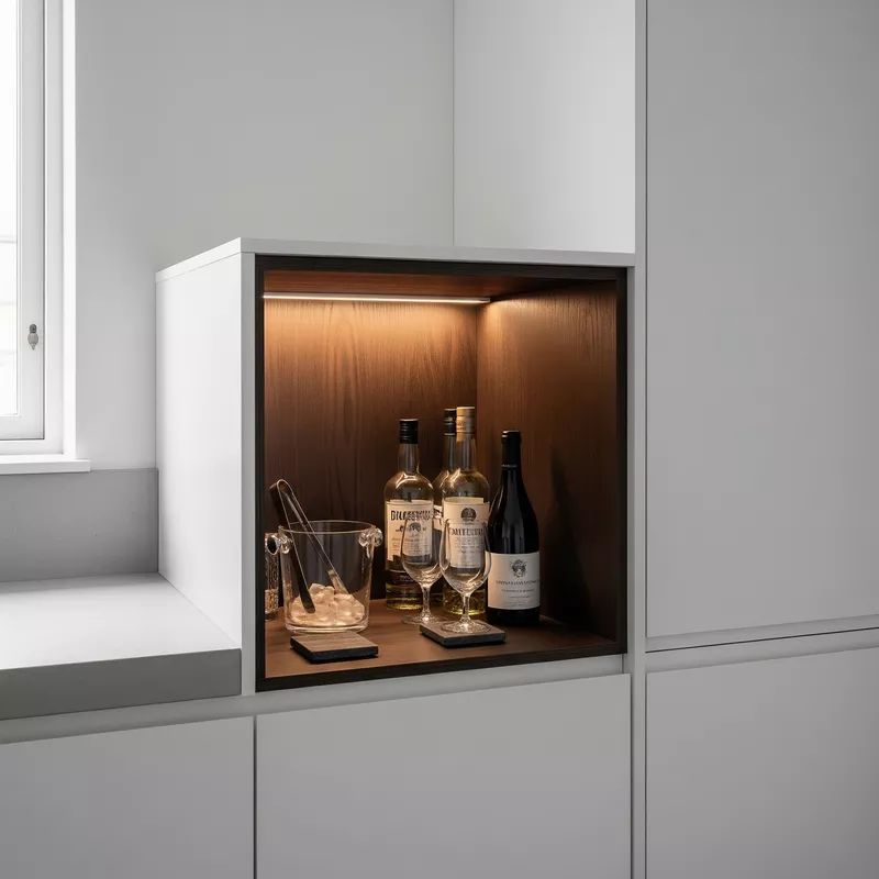 Mini Bar Sederhana untuk Dapur Minimalis-jasa interior splusa.id Mini Bar Sederhana untuk Dapur Minimalis-jasa interior splusa.id