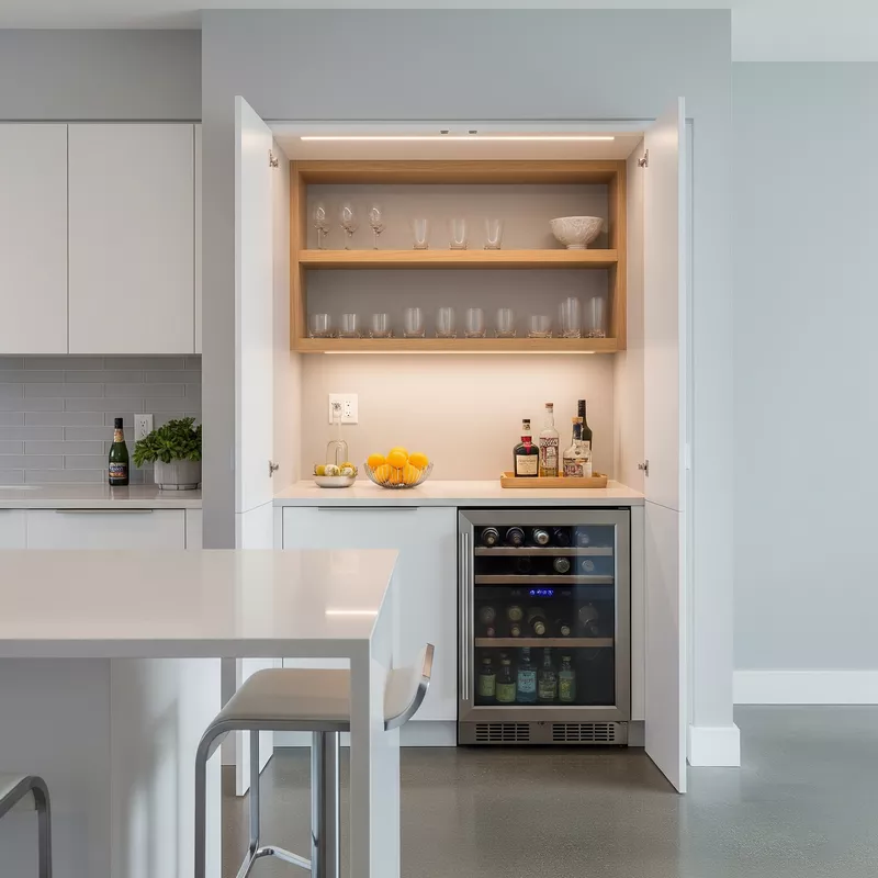 Penempatan Mini Bar dalam Dapur Minimalis-jasa interior splusa.id Penempatan Mini Bar dalam Dapur Minimalis-jasa interior splusa.id